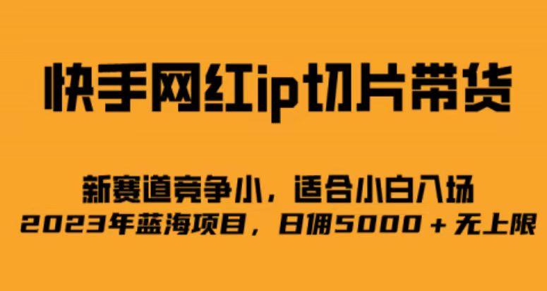 快手网红ip切片新赛道，竞争小事，适合小白 2023蓝海项目